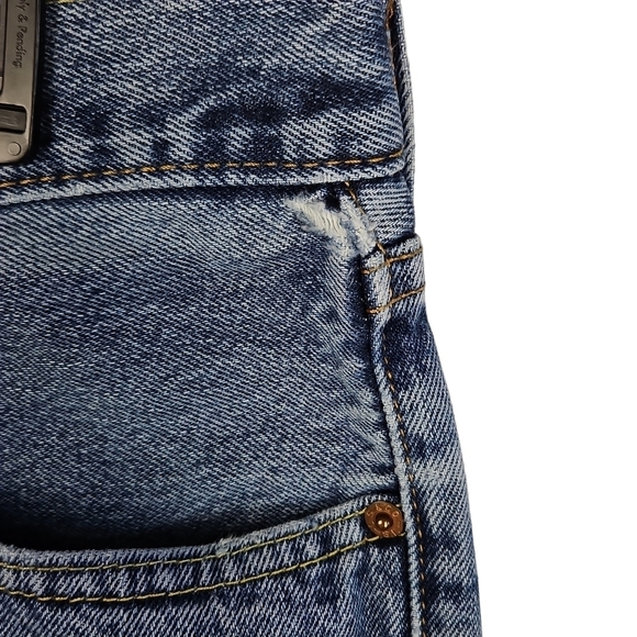 Levi's 505 Men Jeans Size 36x30 Straight Leg Denim Blue Jeans Pants - Picture 6 of 9